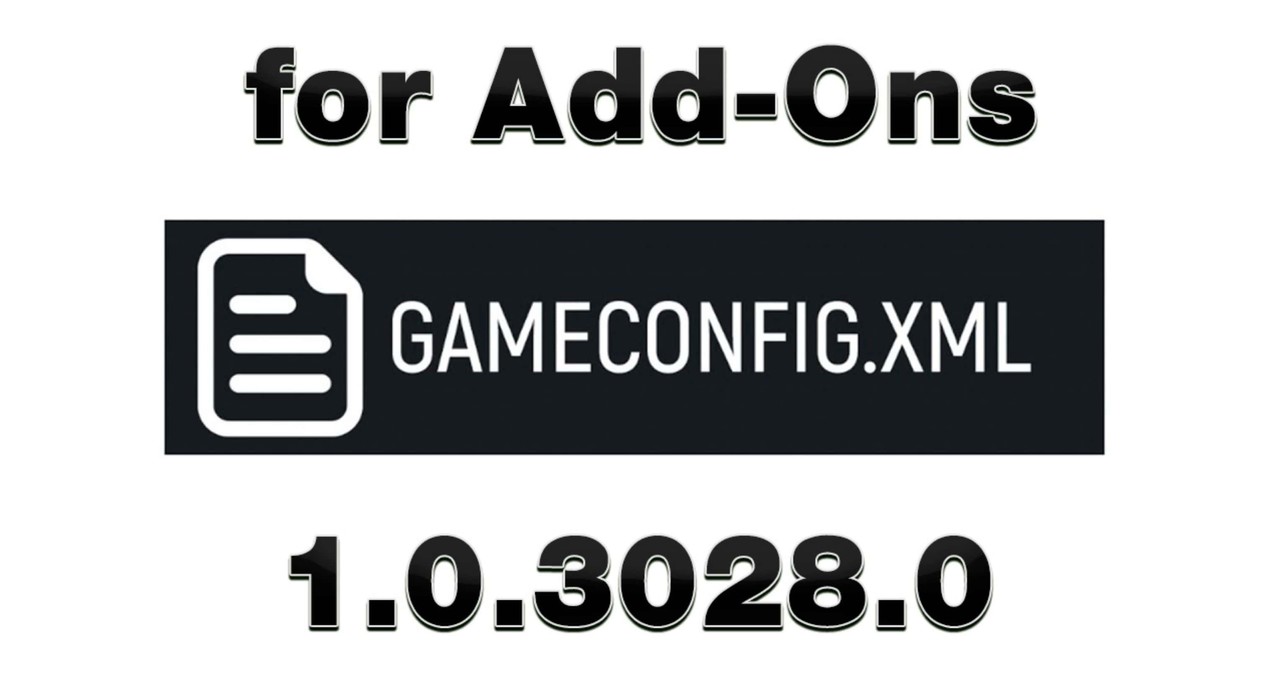 GAMECONFIG for GTA 5 – 1.0.3028 – (OIV, XML) 1.0
