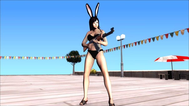Dead Or Alive 5 Kokoro Black Bunny Outfit